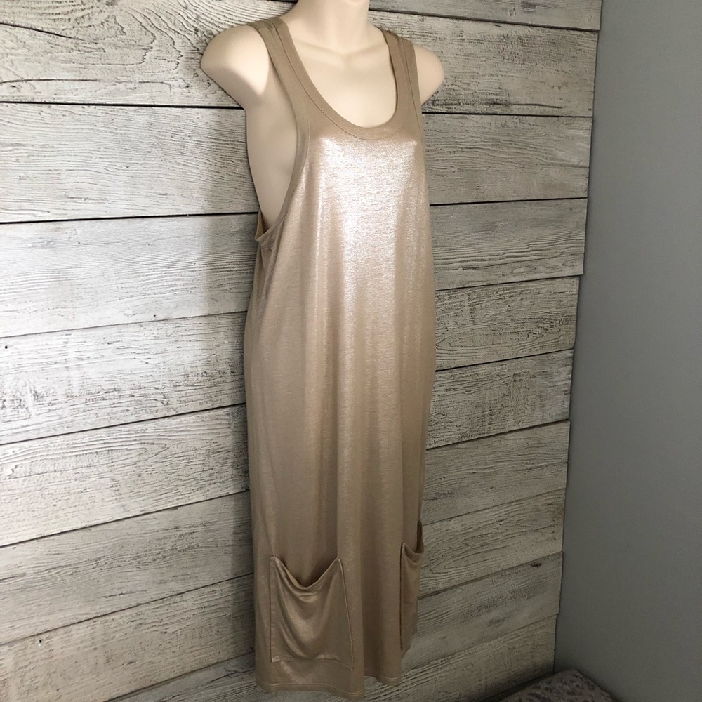 Stella McCartney Gold Tank Shift Dress Size S/42